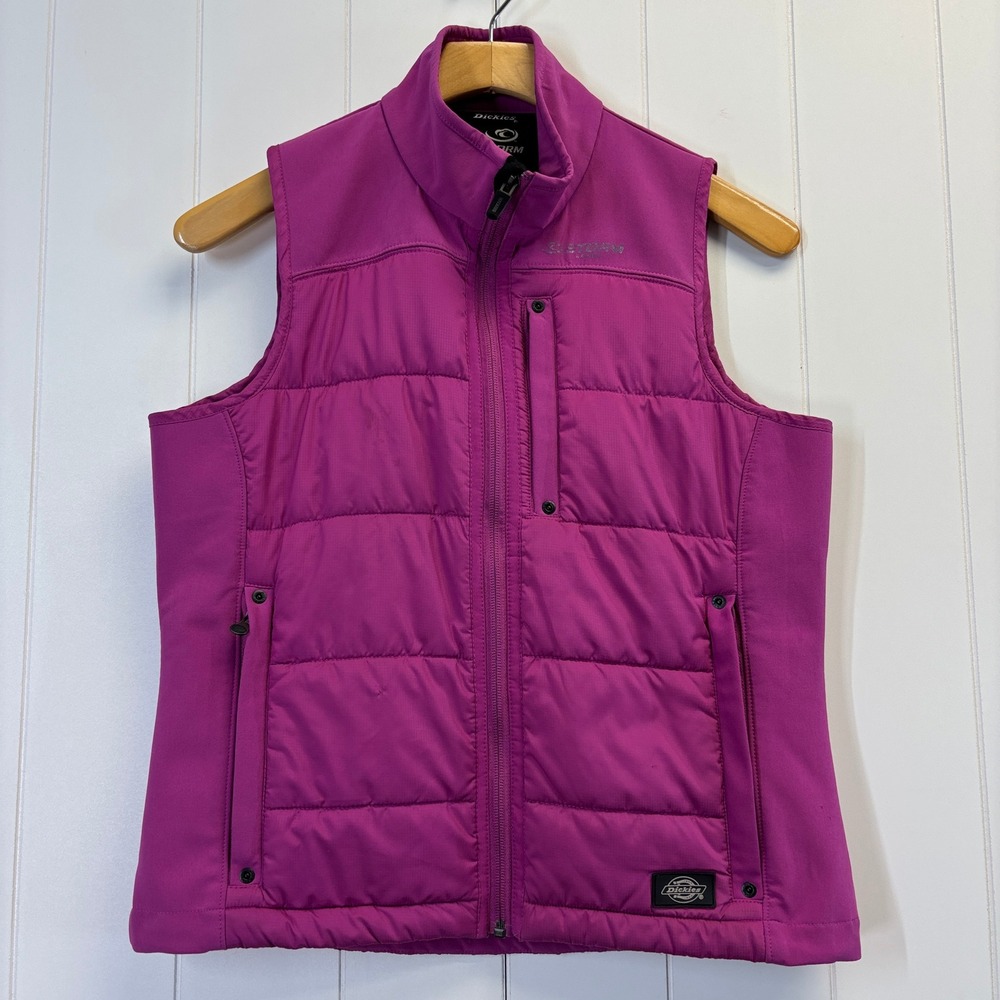 Dickies Storm Womens Athleisure Hiking Active Puffer Vest Size S Outdoors Comfy